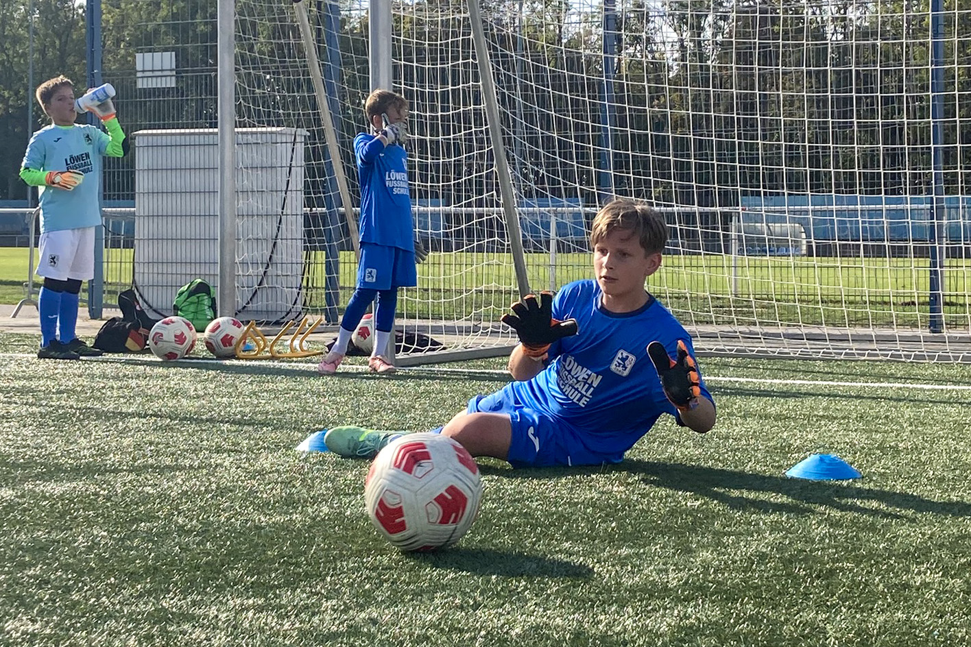Torwart-Camp der Löwen-Fußballschule in München