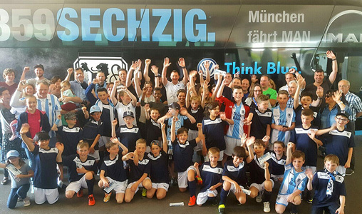 Spieltagscamp der Löwen-Fußballschule zum Heimspiel gegen Paderborn. Foto: TSV 1860