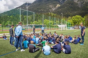 Die Löwen-Fußballschule in Garmisch-Partenkirchen. Foto: Emanuel Nöhmeier